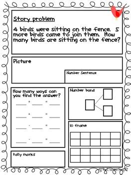 First Grade Math Story Problems 的图像结果