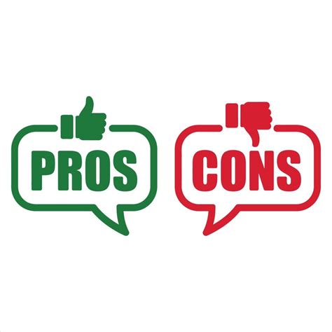 Pros and cons advantages and disadvantages | Premium Vector