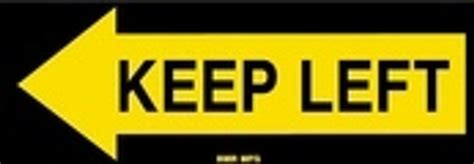 Buy TCS68L Keep Left Sign | Traffic Control Signs | B.M.R. Mfg. Inc.