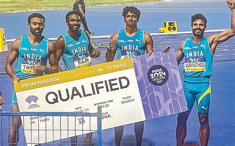 பாரீஸ் ஒலிம்பிக் போட்டி: 400 மீட்டர் தொடர் ஓட்டத்துக்கு இந்திய அணிகள் ...