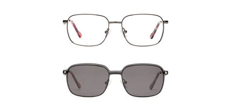 Happster Clipon Unisex Eyeglasses Full_Frame Square Medium 51 Metal SM ...