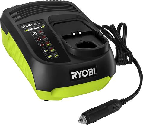 Ryobi RC18118C 18V ONE+ in-Car Battery Charger, 18 V, Hyper Green ...