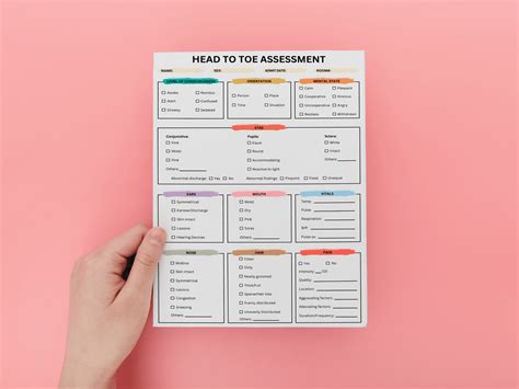 Nursing Assessment Head To Toe Checklist