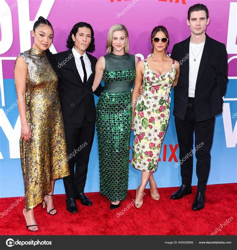 Aisha Dee Danny Ramirez Lili Reinhart Wearing Miu Miu Andrea – Stock ...