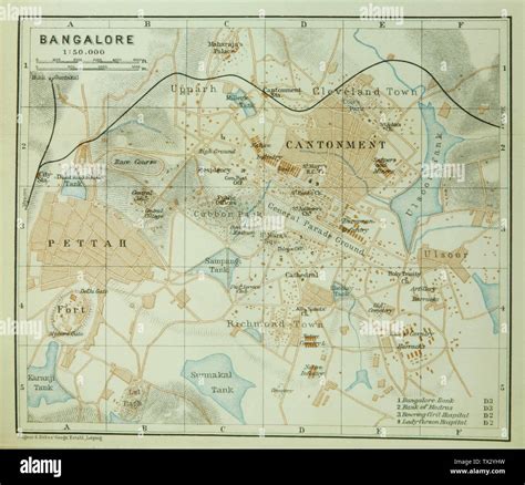 Map city bangalore hi-res stock photography and images - Alamy