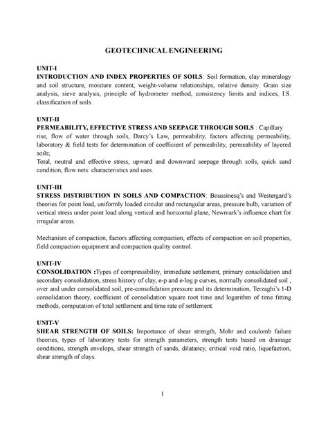 Geotechnical Engineering-3130606 - 1 GEOTECHNICAL ENGINEERING UNIT-I ...