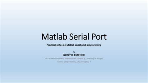 Image result for MATLAB Connection Port