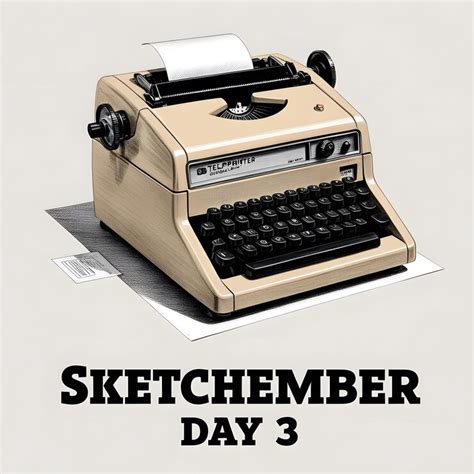 A vintage oldfashioned beige teleprinter with a black keyboard ...