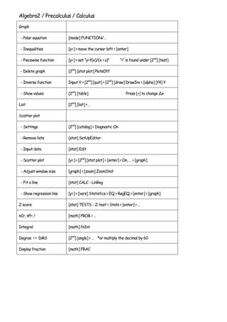 Image result for Graphing Calculator Tutorial TI-84