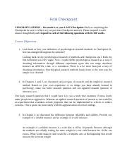 Image result for Final Checkpoint Meaning