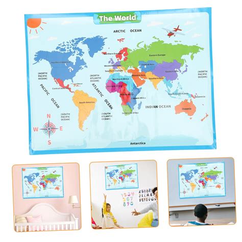 Map 1 Sheet World Map Kids Tapestry Large Poster Maps | Desertcart INDIA