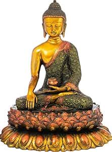Buy Exotic India Tibetan Buddhist Lord Buddha Seated On Double Lotus ...