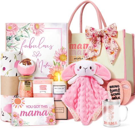 Amazon.com : New Mom Gifts & Baby Girl Gift Set for Newborn,12PCS Baby ...