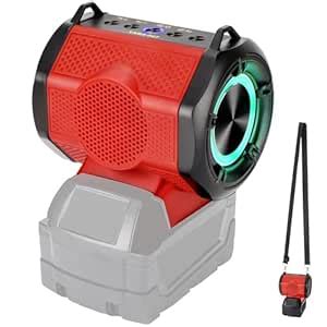 WaxPar Mini Speaker for Milwaukee M18 18V Battery Portable Speaker ...