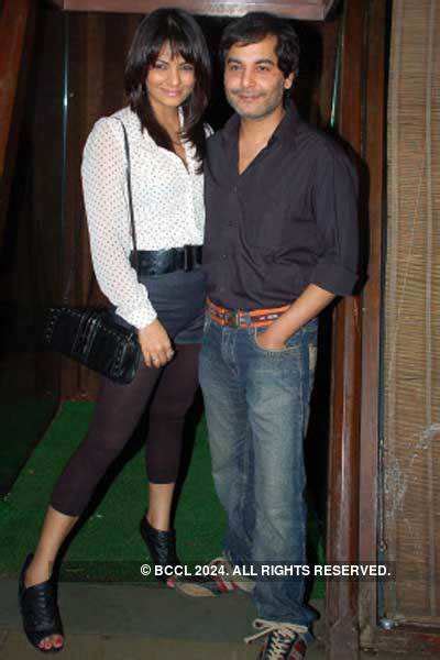 Sudeep Sahir with wife Anantika at Rahuol and Meghna Lohani's post ...