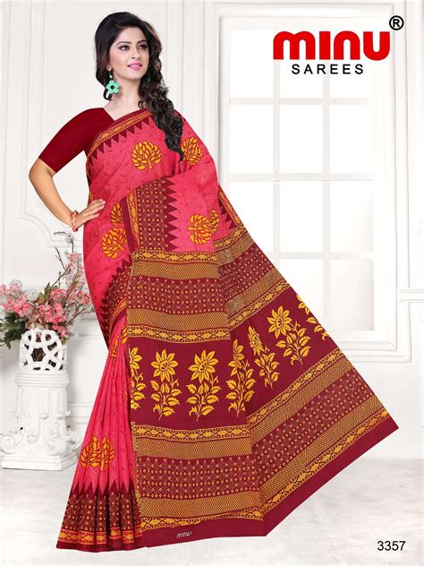 Minu TUKTUKI ( Riya )Pure Cotton Printed Saree For Daily Wear Catalog ...