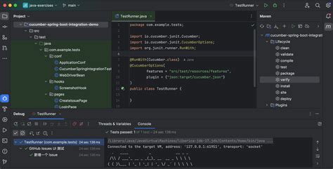 Spring Boot Cucumber 的图像结果
