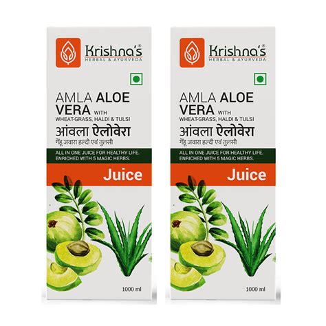 Buy Krishna's Ayurveda Amla Aloe Vera Juice Online – Krishna's Herbal ...