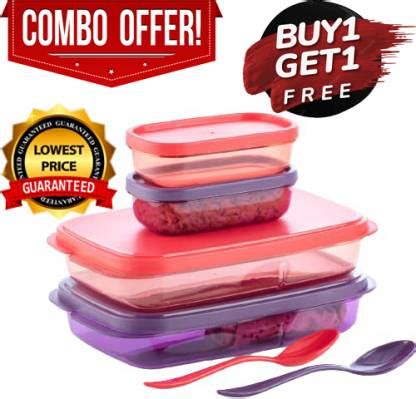 Flipkart.com | RUDRAKSHA 4 Compartment Tiffin Box Lunch Box Office ...