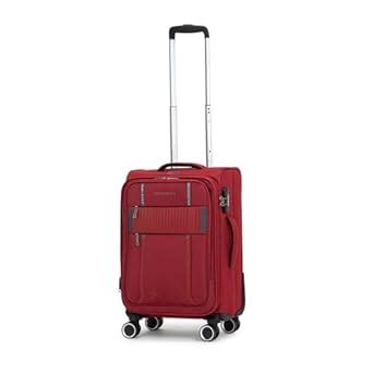 Verage Specter 57 cms Red Soft Sided Cabin Size Carry On Luggage ...