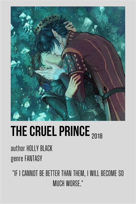 the cruel prince Holly Black Jude Cardan minimalistic polaroid poster ...