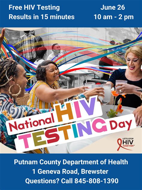 Jun 26 | PCDOH Free HIV Testing - June 26 | Southeast, NY Patch