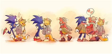 sonic the hedgehog, amy rose, and tails (sonic) drawn by rat_riot ...