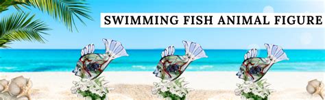 Somil Enjoying Fish Crystal Glass Decorative Showpiece | Handcrafted ...