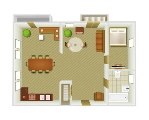 Innenansicht von oben | Kostenlose Vektor