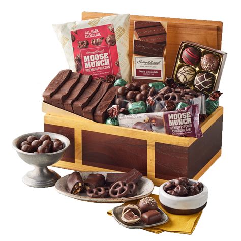 Harry & David Chest Of Chocolates, Assorted Milk & Dark Chocolate Gift ...