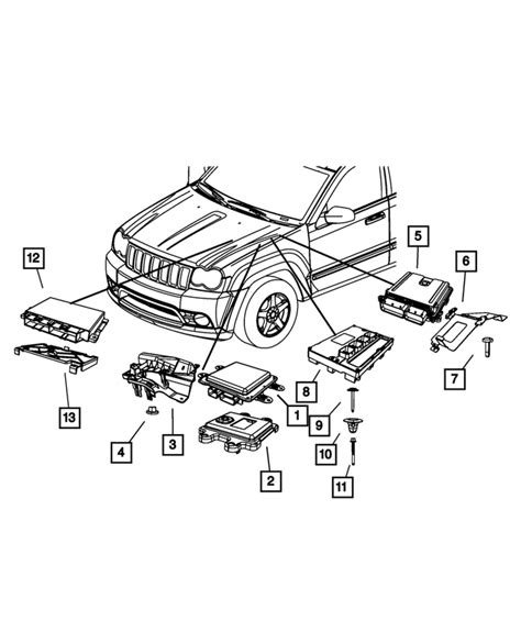Rezultat imagine pentru 2012 Jeep GC SRT8 Powertrain Control Module Location