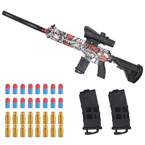 Buy Shockwave Toy , Children's Pistol with Silencer, Foam Blaster ...