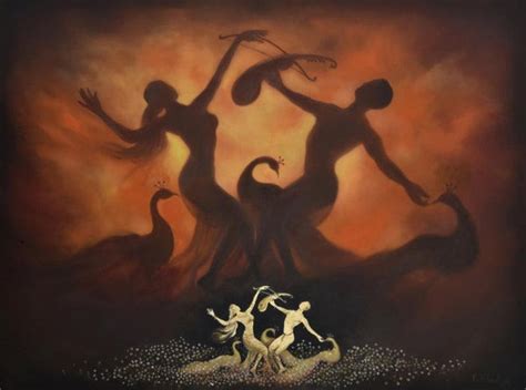 "Harmony": Brown Mixed Media Painting by Durshit Bhaskar | ArtZolo.com