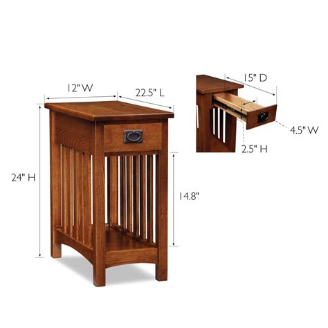 Oak Mission Style End Tables