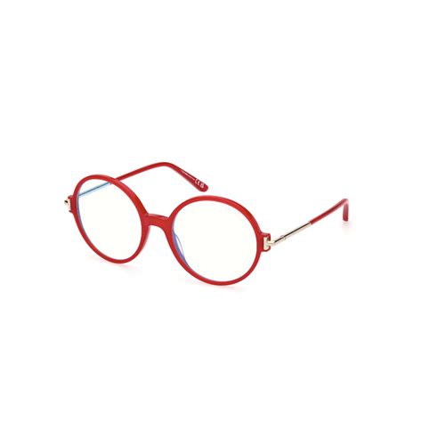 Buy Tom Ford Eyewear Women Red Round Eyeglass Frames - FT5914-B 53 066 ...