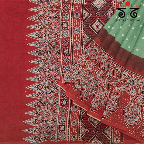 Hand Block Printed Sarees – Spatika Clothing