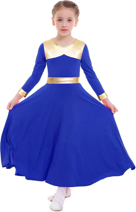 Z&X Z&X Girls Praise Dance Outfits Metallic Gold India | Ubuy
