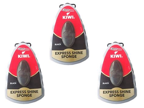 Kiwi Express Shoe Shine Sponge, Black 0.2 fl oz (pack of 3) : Amazon.in ...
