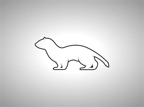 weasel outline vector silhouette 21623244 Vector Art at Vecteezy