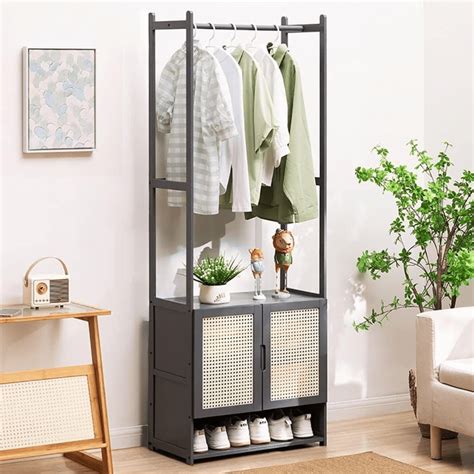 Buy Multi-Purpose Bamboo Wood Clothing Rack Organizer Online