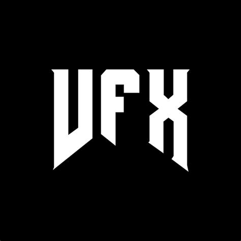 Vfx letter logo design for technology company vfx logo design black and ...