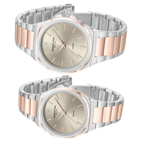 Buy Online Kenneth Cole Kenneth Cole Quartz Analog Grey Dial With Rose ...