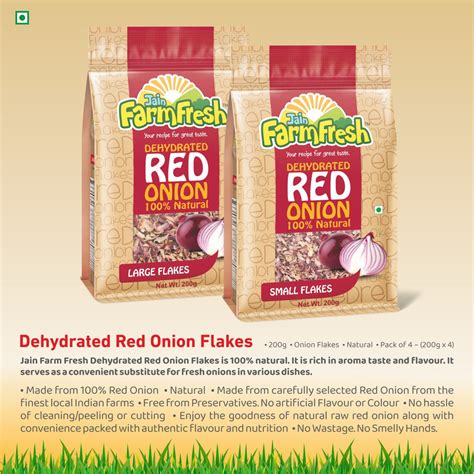 Jain Farm Fresh Dehydrated Red Onion Flakes - 200g – Online Store ...