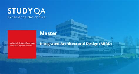 StudyQA — Master: Integrated Architectural Design (MIAD) — Ostwestfalen ...