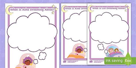 Dreaming Activity Sheets | Asha's Bedtime
