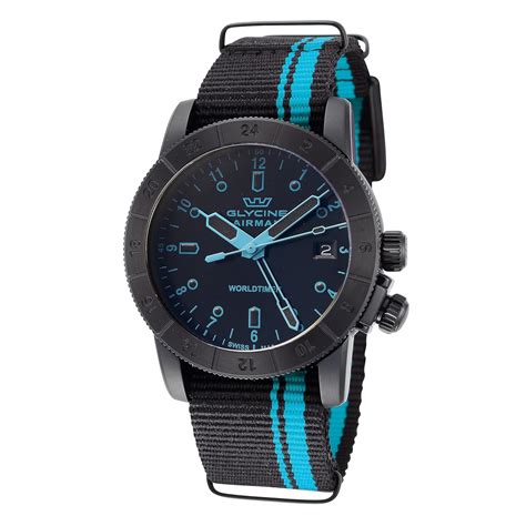 Buy Glycine Men's Airman Worldtimer 42mm Quartz Watch - GL1026 at Amazon.in