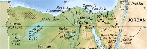 Karten zu Ägypten - Landkarte auf Urlauberinfos.com