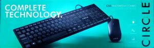 CIRCLE CT C55 MULTIMEDIA KEYBOARD AND MOUSE Wired USB Standard Multi ...