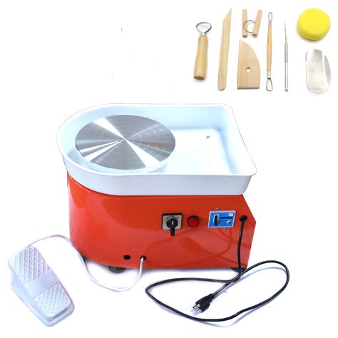 HTTMT- 350W 25cm 110V Removable Foot Pedal Pottery Wheel Table Top ...