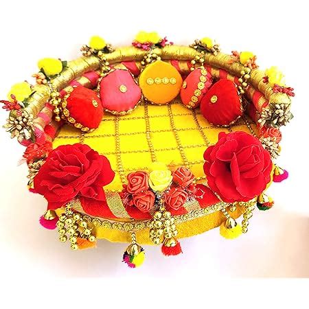 Buy Thakur Ji Bed in Yellow Color in Big Size/Krishna Ji Bed/Laddu ...